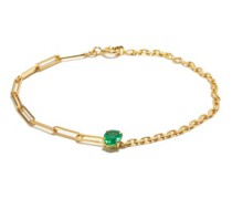Emerald & 18kt Gold Bracelet