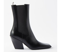 Stivaletto Square-toe Leather Boots