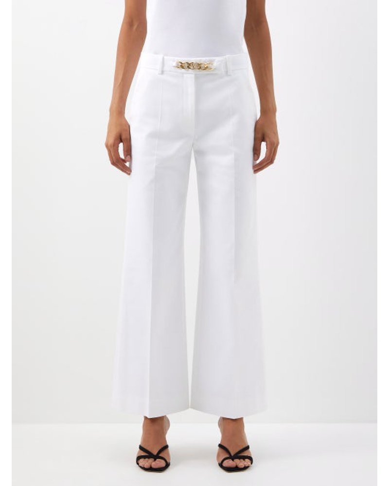 Valentino Garavani Damen Gabardine Wide-leg Culotte Trousers Valentino Garavani Damen Gabardine Wide-leg Culotte Trousers