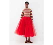 Ula Panelled Tulle Midi Skirt