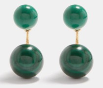 Malachite & 14kt Gold Earrings
