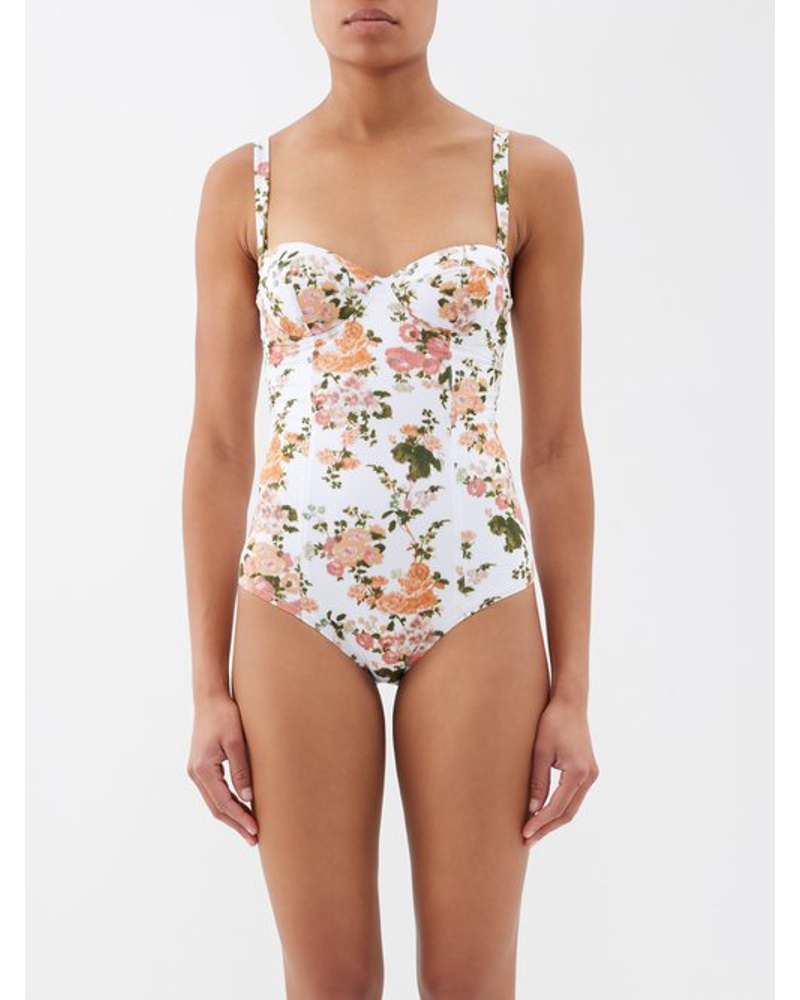 Erdem Damen Amilia Floral-print Swimsuit OG7848 Erdem Damen Amilia Floral-print Swimsuit OG7848