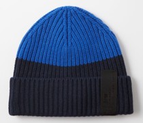 Modest Ribbed-knit Wool-blend Beanie