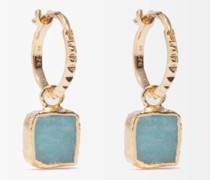 Pyramid Amazonite & 18kt Gold-vermeil Earrings