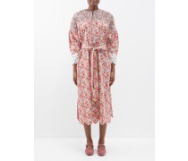 Caesar Floral-print Cotton-poplin Midi Dress
