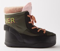 La Plagne 2 Fleece-lined Faux-leather Snow Boots