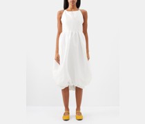 Portia Detachable-bow Taffeta Dress