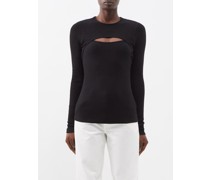 Lyza Cutout Jersey Top