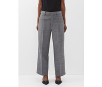 Flood-crop Wool Tailored Trousers