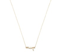 Mum Diamond & 18kt Gold Necklace