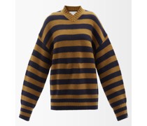 No.205 Him Striped Stretch-cashmere Sweater