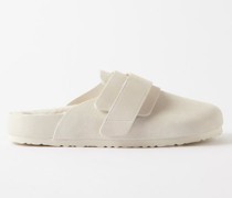 Nagoya Shearling-lined Suede Clogs