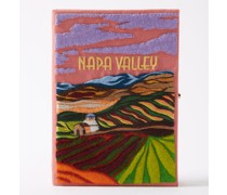 Napa Valley Embroidered Book Clutch Bag