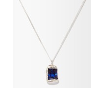 The Rose Sapphire & Recycled-silver Necklace