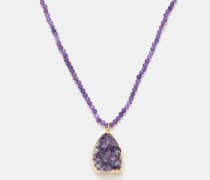 Amethyst & 18kt Gold-plated Necklace