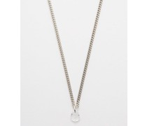 Cubic Zirconia & Recycled Sterling-silver Necklace