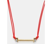 Versus Diamond, Cord & 14kt Gold Necklace