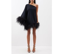 Piccolo Ubud Crepe Feather-trim Dress