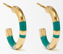 Positano Resin & Gold-plated Mini Hoop Earrings