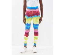 Astro Wavy-stripe Recycled-blend Leggings