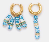 Mismatched 24kt Gold-plated Hoop Earrings