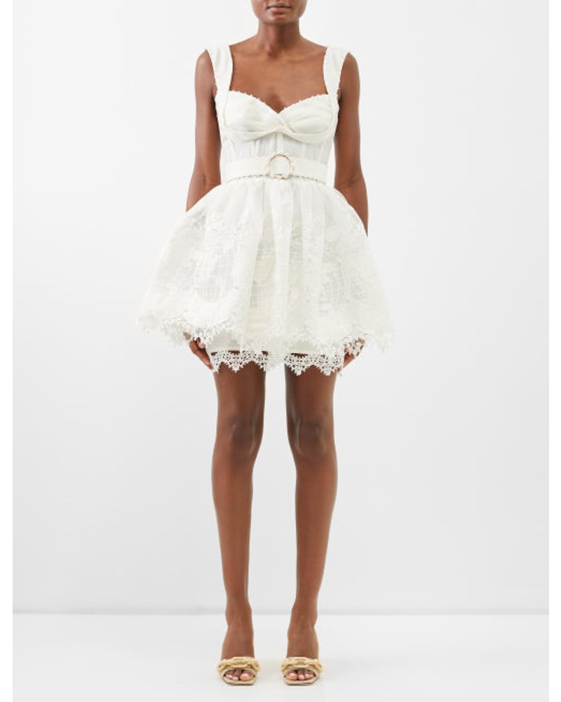 Zimmermann Damen High Tide Linen-blend Mini Dress