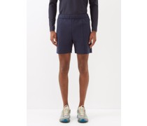 Tennis Pleated Stretch-jersey Shorts