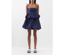 Serena Gathered-taffeta Mini Dress