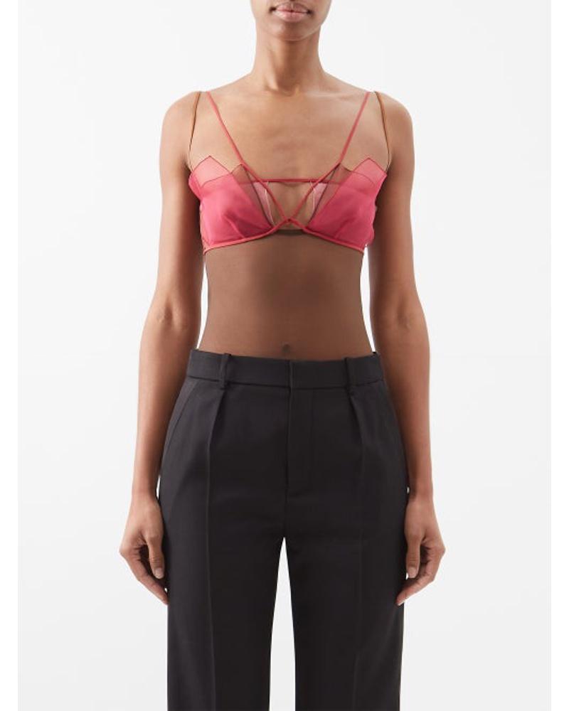 Nensi Dojaka Damen Sheer Organza Bodysuit
