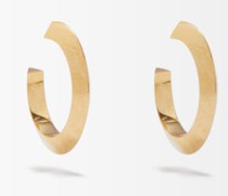 Ridge 18kt Gold-vermeil Hoop Earrings