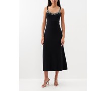 The Cruising Crystal-embellished Wool-blend Dress