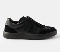 Suede And Leather Trainers