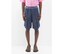 19th-century Patchwork Linen And Silk Shorts