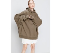 Oversized Organic Cotton-blend Cocoon Hoodie