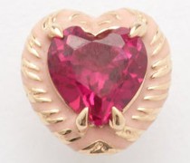 Ruby & 14kt Gold Single Earring