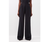 Tailored Wide-leg Trousers