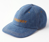 Logo-embroidered Washed-denim Baseball Cap