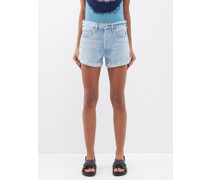 Annabelle Raw-edge Denim Shorts