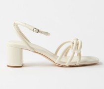 Mikel 55 Bow-front Leather Sandals