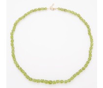 Atlas Peridot & 14kt Gold Necklace