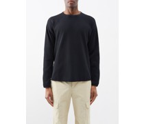 Waffle-knit Thermal Long-sleeved T-shirt