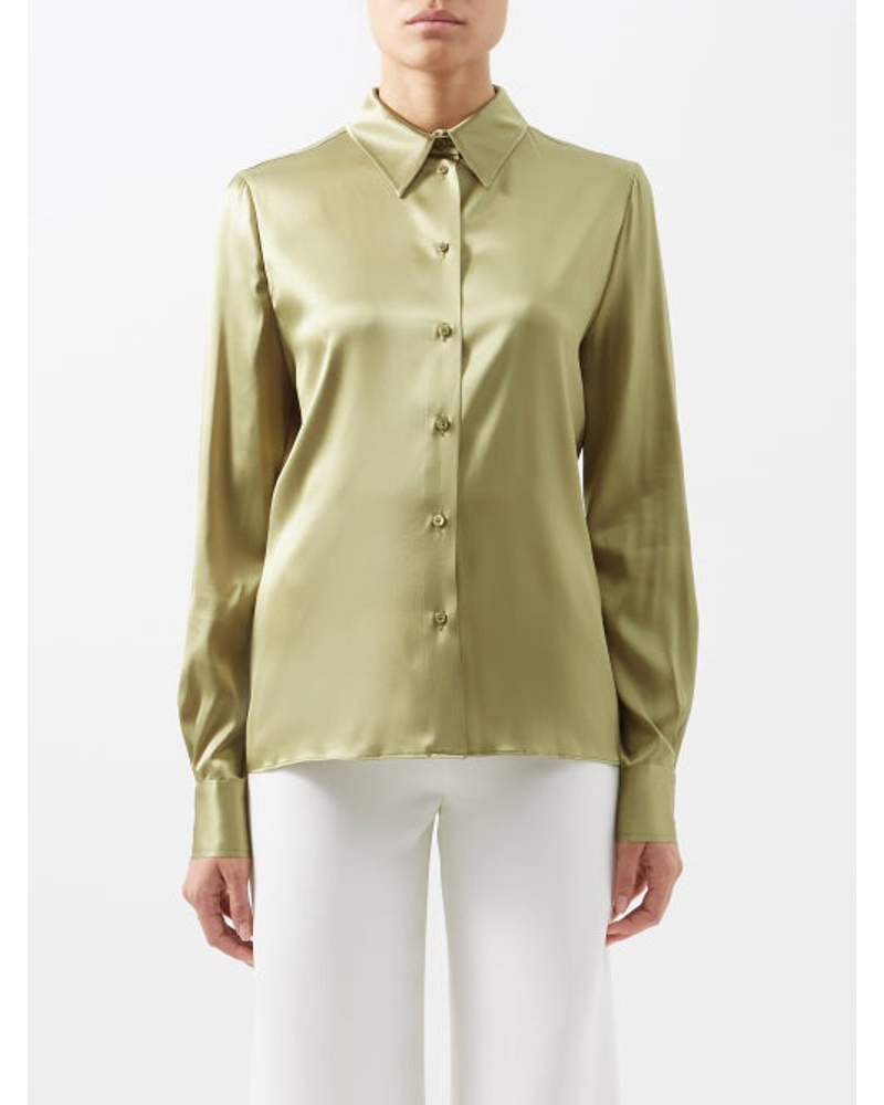 Tom Ford Damen Silk-blend Satin Shirt