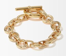 Portrait 14kt Gold-plated Chain Bracelet