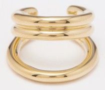 Triple 14kt Gold-vermeil Ear Cuff