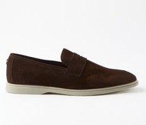 Gommé Suede Loafers