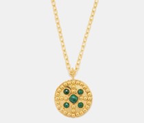 Medicis Malachite & Gold-plated Necklace