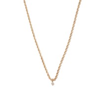 Diamond & 14kt Gold Rope-chain Necklace