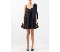Mathilde Bow-trim Taffeta Mini Dress