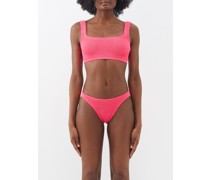 Xandra Crinkle-knit Bikini