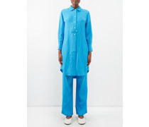 Point llar Twill Midi Dress